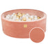 MeowBaby Apricot Velvet Corduroy Round Ball Pit